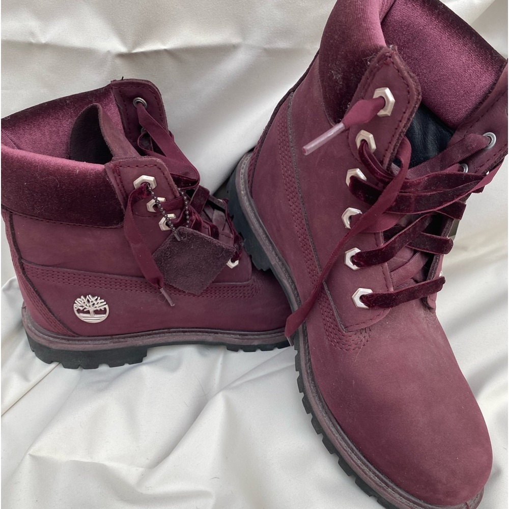 Timberland burgundy boots